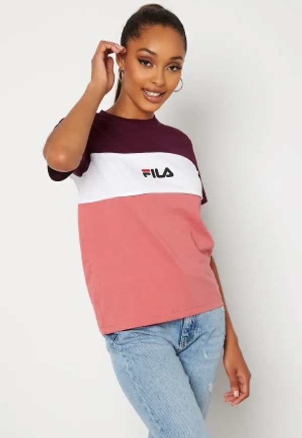 FILA Anokia Blocked Tee B449 rose, wb, bw XS