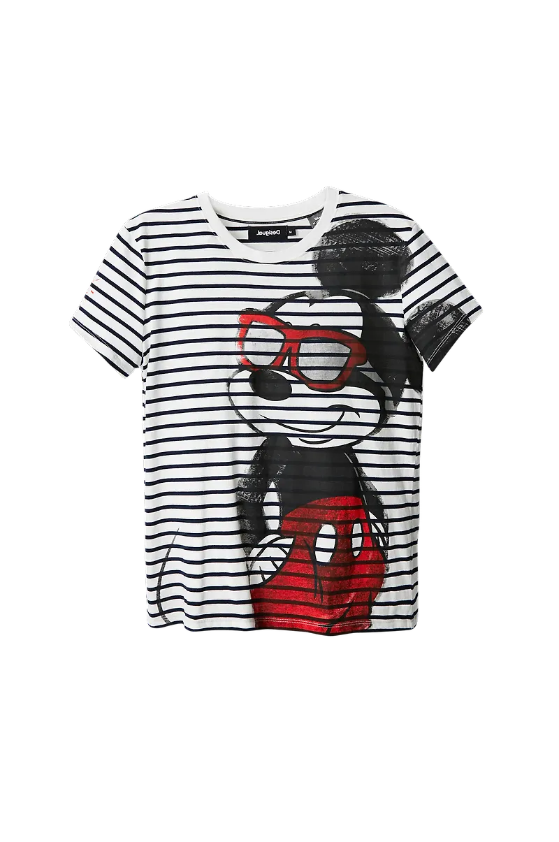 Desigual - Topp TS_Mickey Vida Chula 1000 - Vit