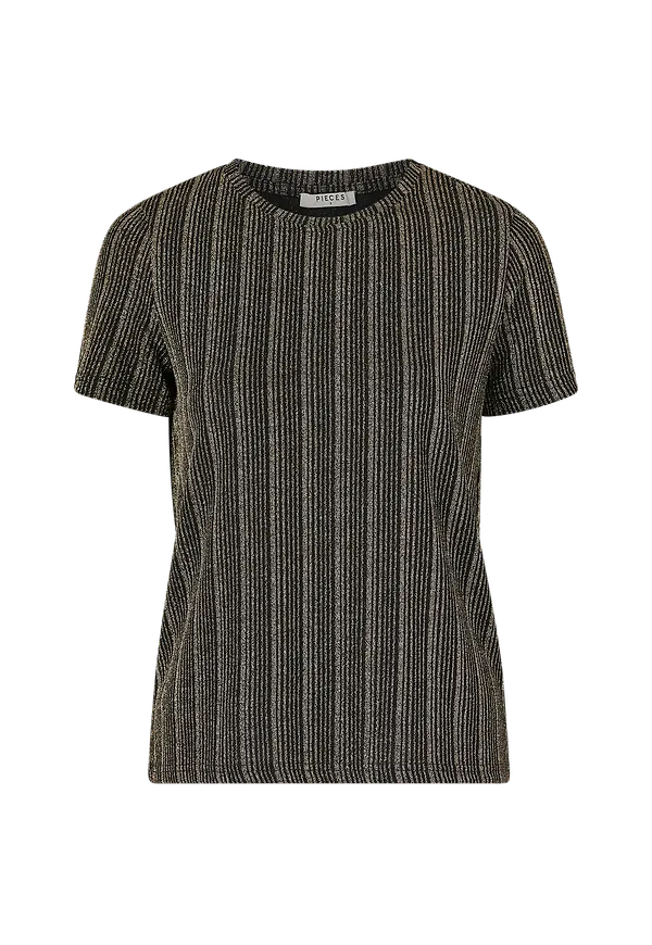 pieces - Topp pcJolie SS - Svart