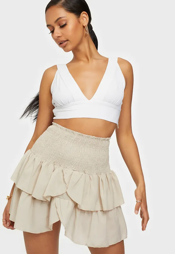 Neo Noir - Minikjolar - Sand - Carin Skirt - Kjolar - miniskirts