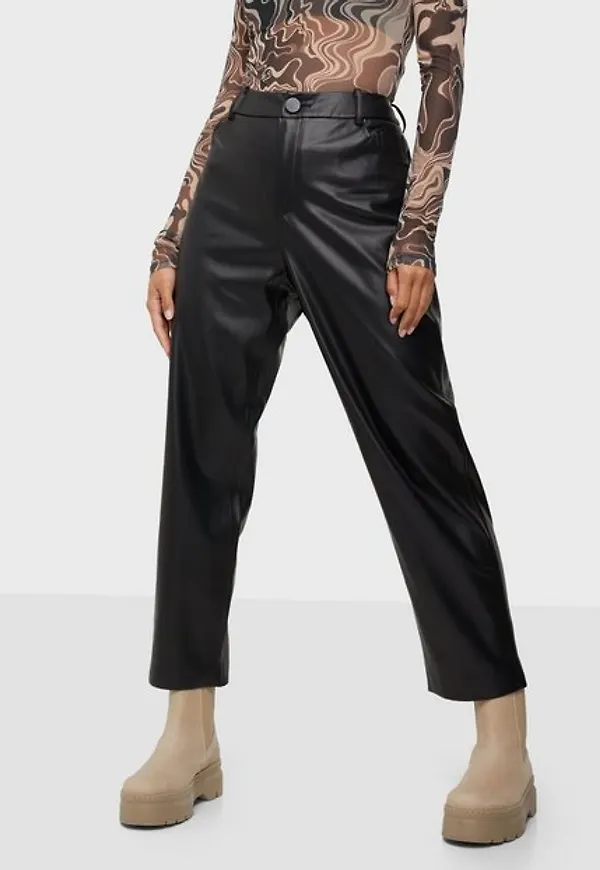Only Onlsandy Fauxleather Pant Otw Vida byxor
