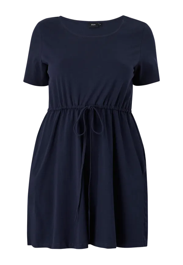 Zizzi - Tunika vDorit S/S Tunic - Blå