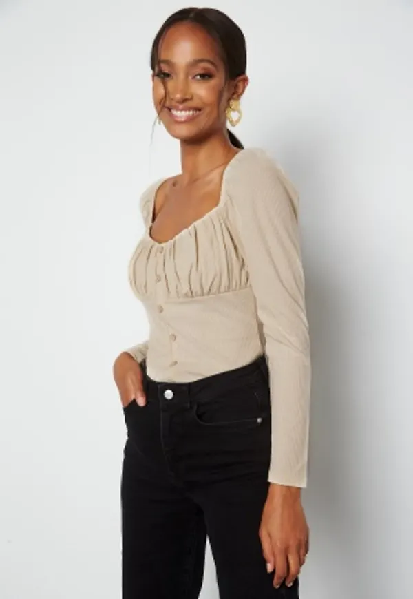 BUBBLEROOM Ninni button top Light beige XL