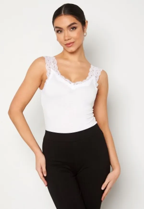 Pieces Barbera Lace Top 2-Pack Bright White S
