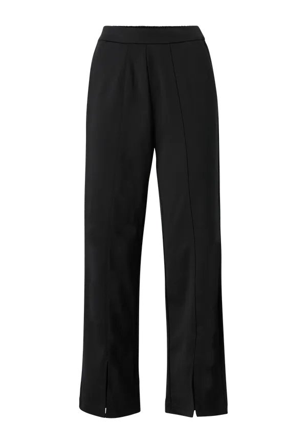 Vila - Byxor VIAMERONE HW 7/8 WIDE PANTS/LS - Svart