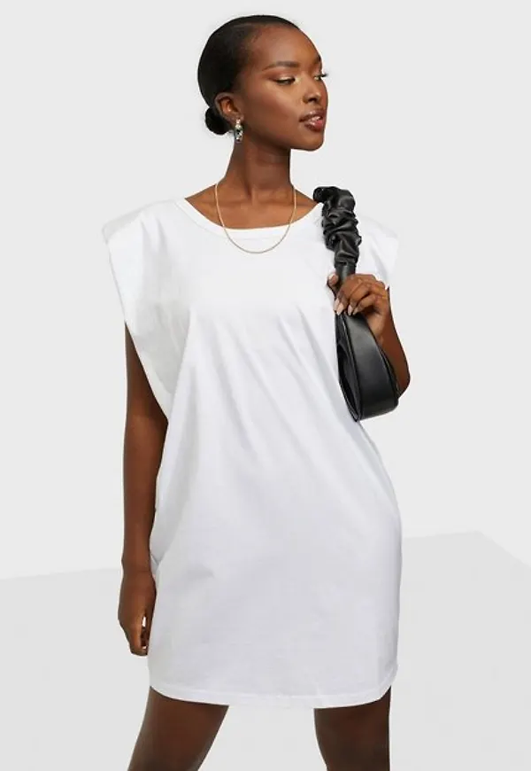 Bardot Shoulder Pad Mini Dress Loose fit