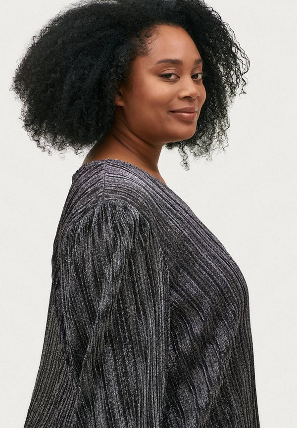 Zizzi - Tunika mDaniella L/S Tunic - Svart