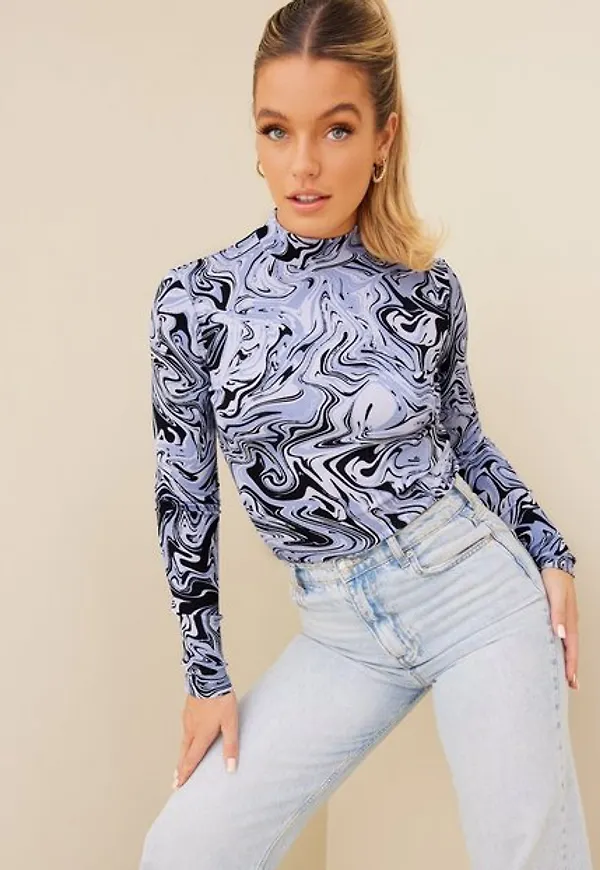 Envii Enpear Ls Tee Aop 5347 Långärmade toppar
