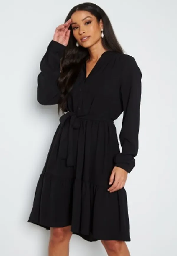 SELECTED FEMME Mivia LS Short Dress Black 38