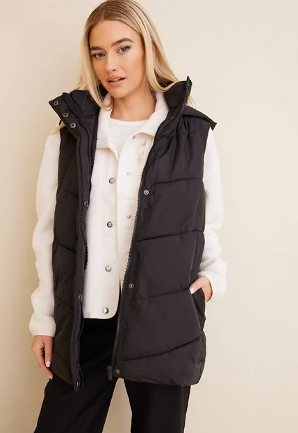 Vila Vitate S/L Padded Waistcoat/Pb Västar Black