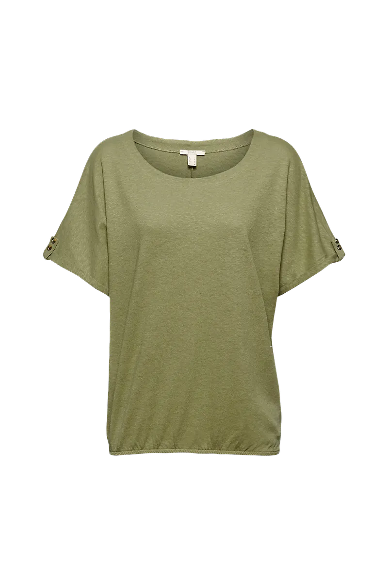 Esprit - Topp Co/Li Tee - Grön