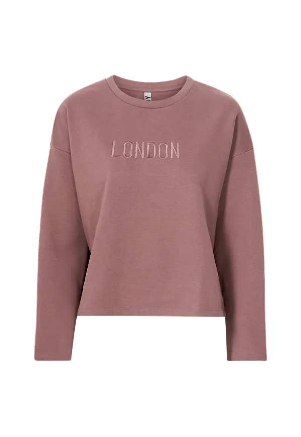 JDY - Sweatshirt jdyParis Life L/S Short Emb Sweat J - Rosa