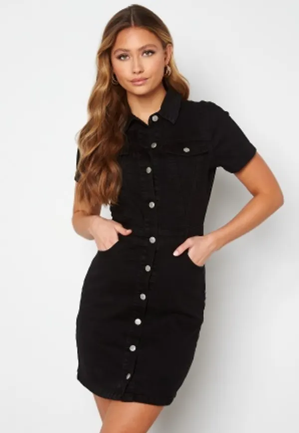BUBBLEROOM Odina denim dress Black 38