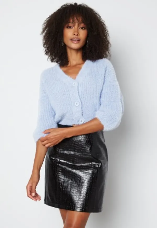 Trendyol Ida 3/4 Sleeve Cardigan Clear Blue L