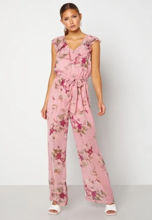 Happy Holly Scarlett Jumpsuit Pink / Floral 52/54