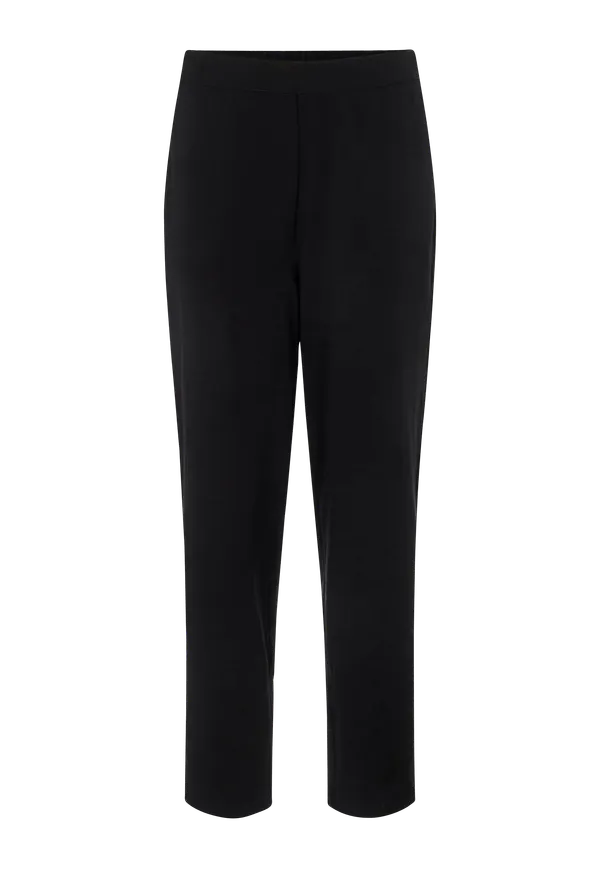 Object - Byxor objCecilie New MW 7/8 Pants - Svart