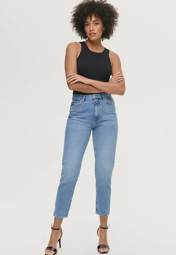 Gina Tricot - Jeans Dagny Mom - Blå
