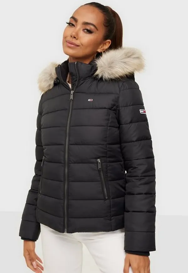 Tommy Jeans Tjw Essential Hooded Jacket Dunjackor