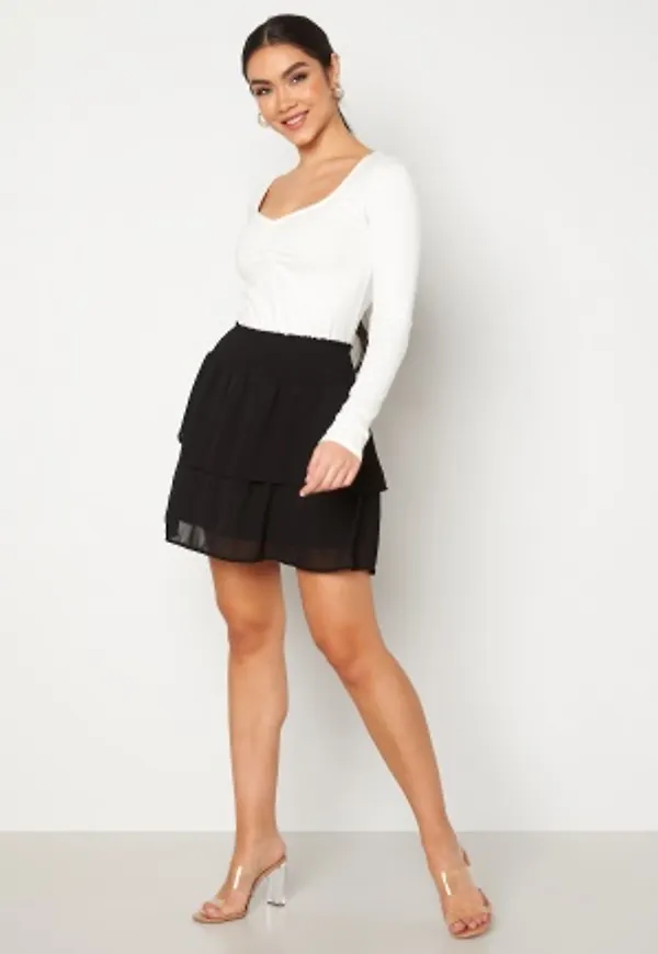 ONLY Lann Star Smock Skirt Black L