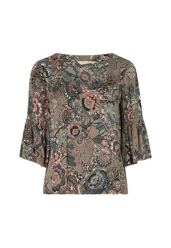 Odd Molly - Blus Extravaganca Blouse - Brun