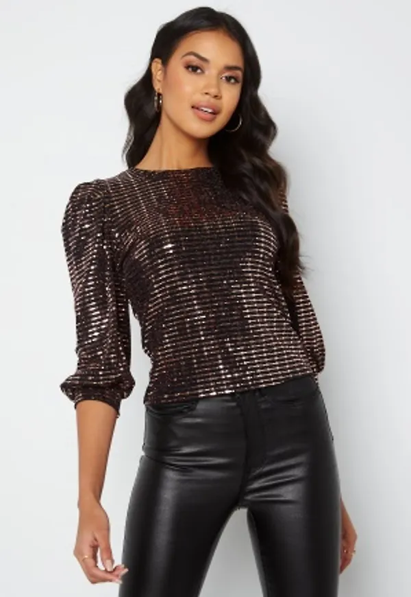 Sisters Point Cras Blouse 001 Black /Gold XL