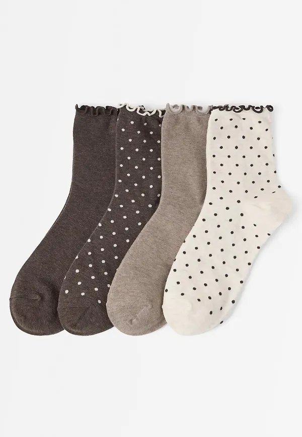 4-pack höga ankelstrumpor