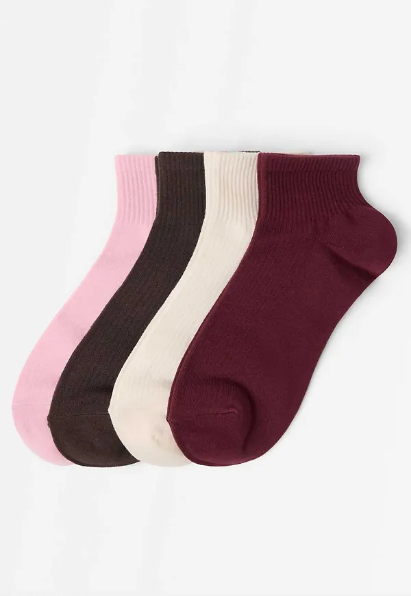 4-pack höga ankelstrumpor