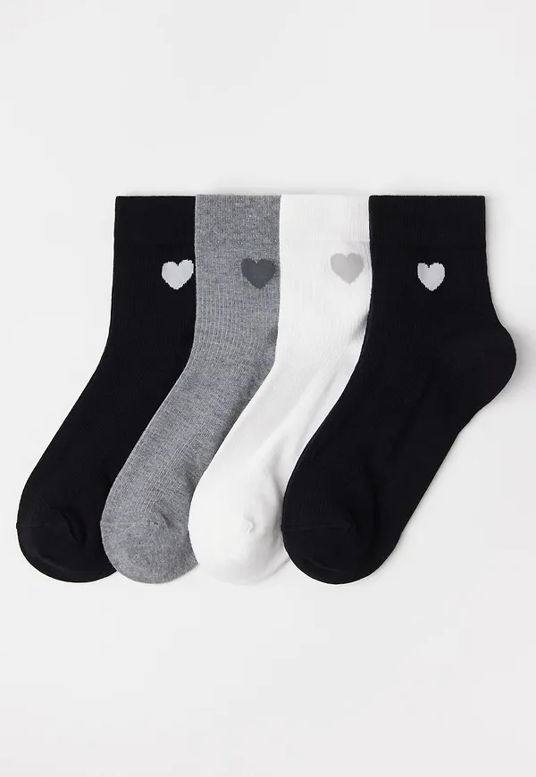 4-pack höga ankelstrumpor
