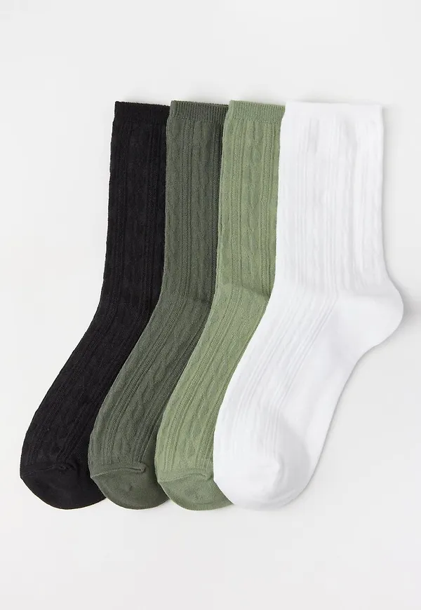 4-pack kabelstickade strumpor