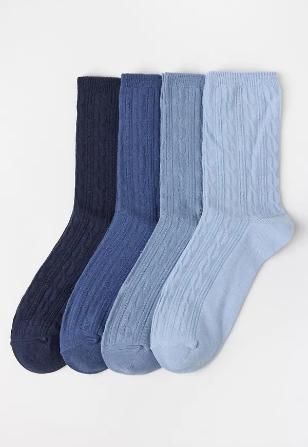 4-pack kabelstickade strumpor