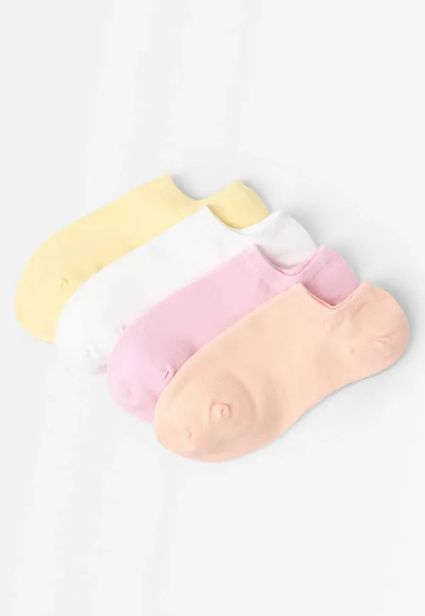 4-pack låga ankelstrumpor