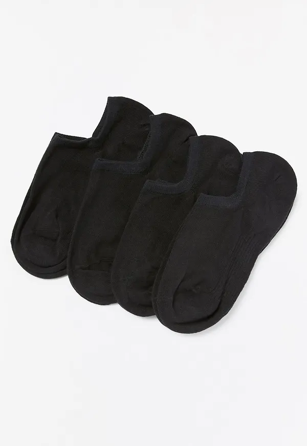 4-pack låga ankelstrumpor