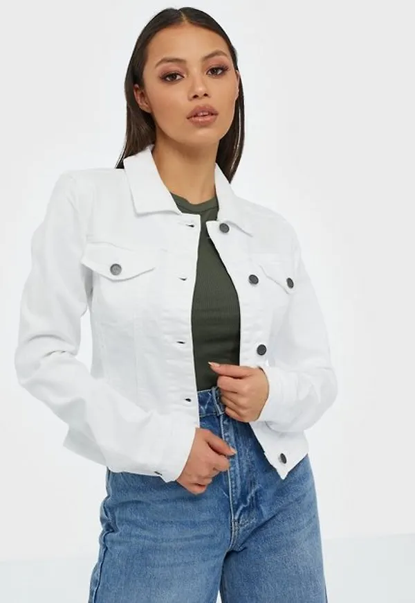 Object Collectors Item Objwin New Denim Jacket Noos Jackor Vit