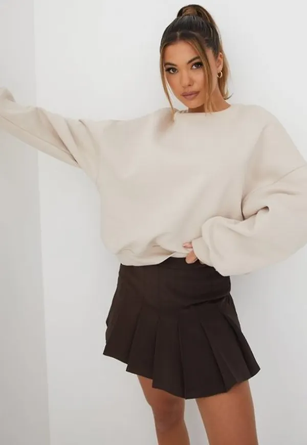 Neo Noir Laurina Tennis Skirt Minikjolar Chocolate Brown