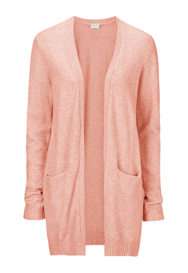 Vila - Cardigan viRil L/S Open Knit - Rosa