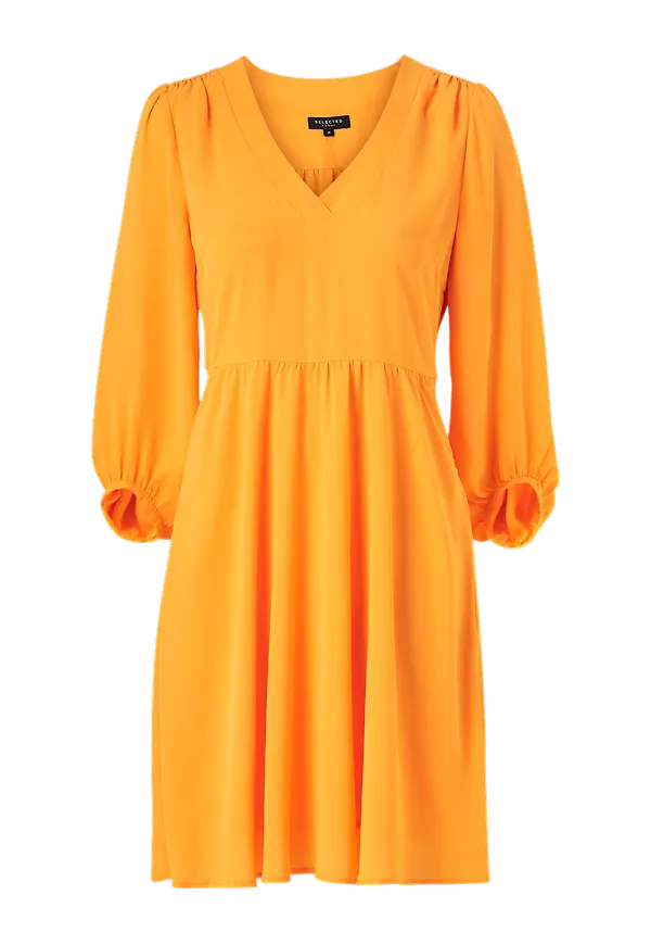 Selected FEMME - Klänning slfZix 3/4 Short Dress - Gul