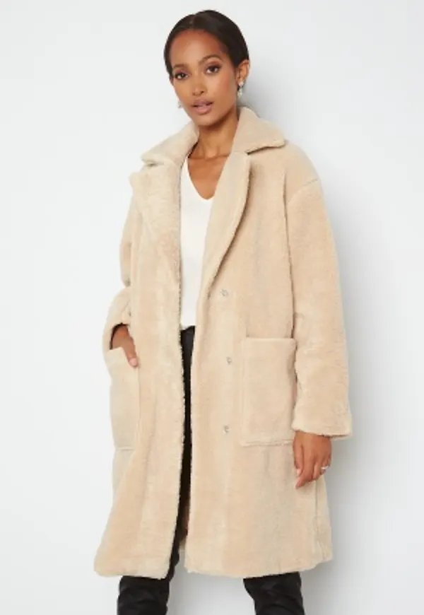 SELECTED FEMME New Nanna Teddy Jacket Sandshell 36