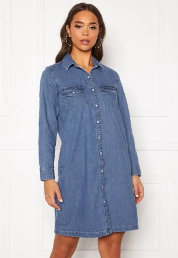 LEVI'S Selma Dress Going Steady Med Indigo- Worn in XS