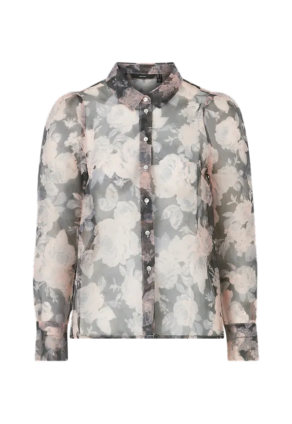 Vero Moda - Blus vmEriki L/S Shirt - Svart