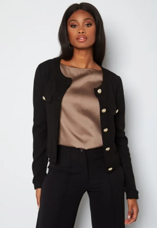 Chiara Forthi Teresina short button jacket Black S