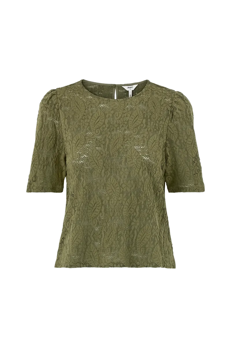 Object - Topp objDrew S/S Top 115 - Grön