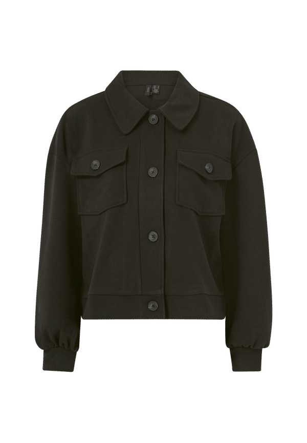 Vero Moda - Skjortjacka vmAsha L/S Overshirt Jacket - Svart