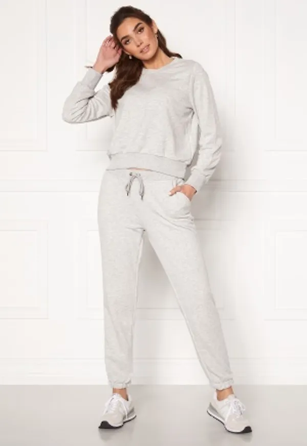 Noisy May Lupa NW Logo Pant Ligth Grey Melange M