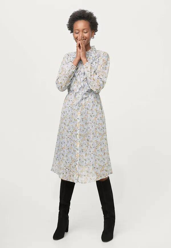 Saint Tropez - Klänning UliSZ Lilly LS Dress - Blå