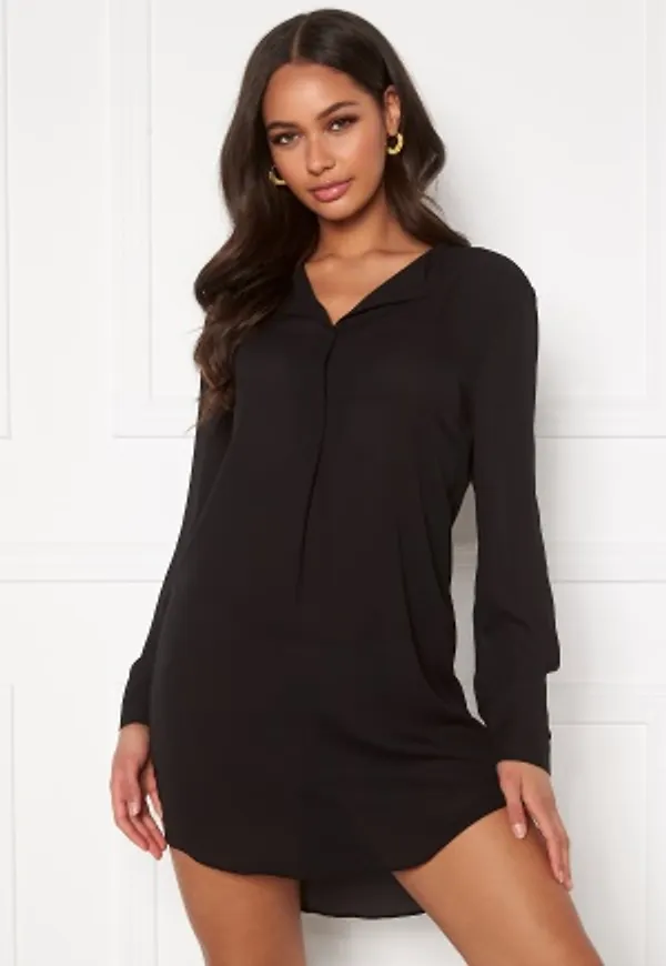 VILA Lucy L/S Tunic Black 34
