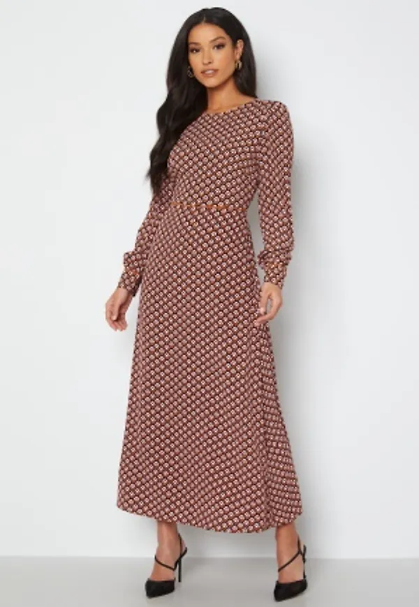 Y.A.S Terna LS Long Dress Birch AOP Terna AOP XS