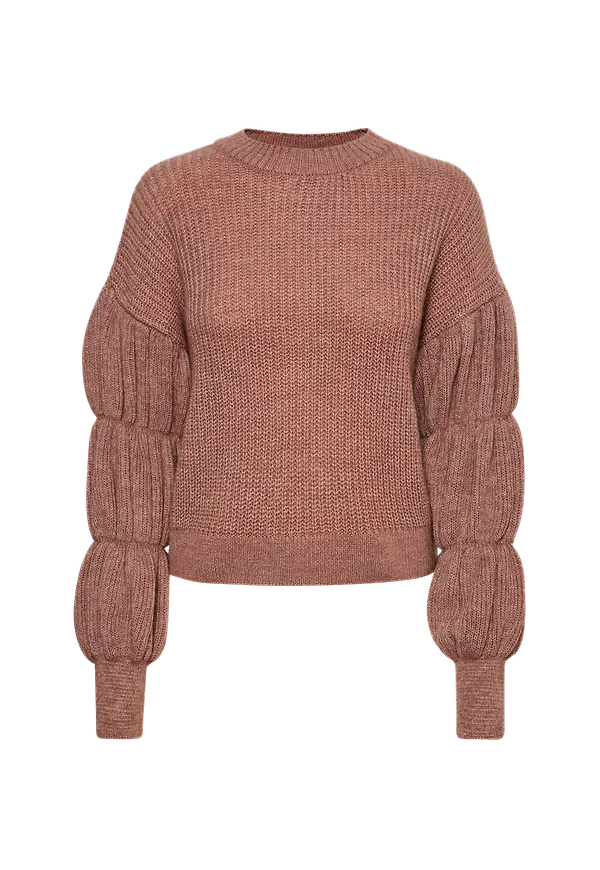 Vero Moda - Tröja vmWaffle LS O-neck Blouse - Lila
