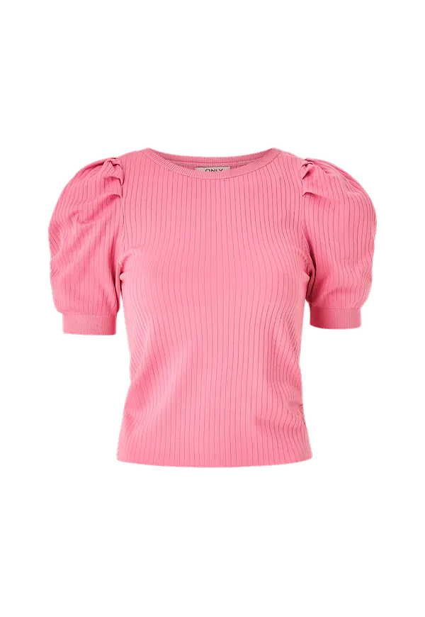 Only - Topp onlElly 2/4 Pullover Knit - Rosa
