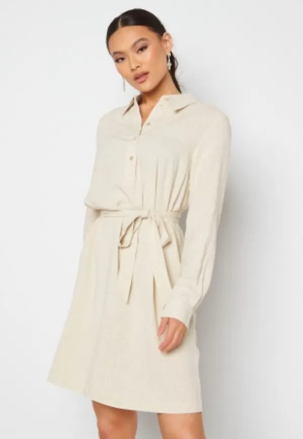 SELECTED FEMME Viva LS Short Dress Sandshell 38