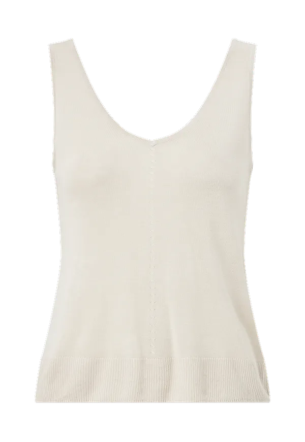 Object - Topp objAngie Knit Tank - Beige